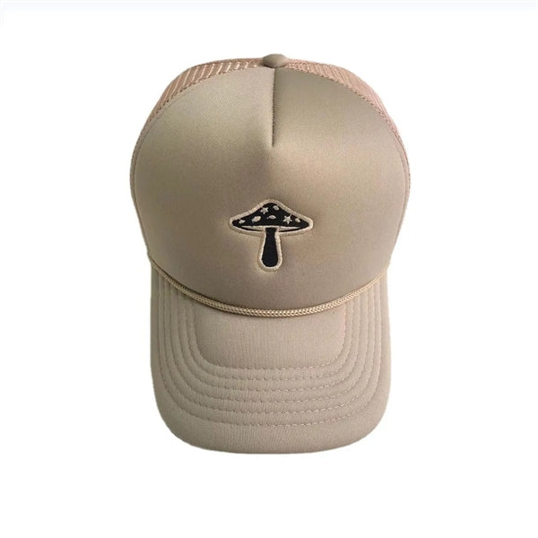 5 Panel Mid Profile Mesh Back Trucker Rope Hat