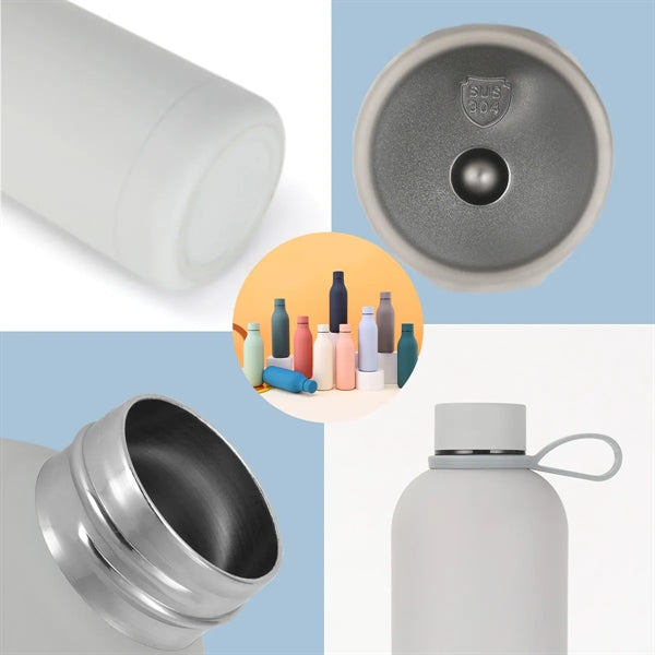 Portable Small Mouth Stainless Steel Water Bottle With Strap