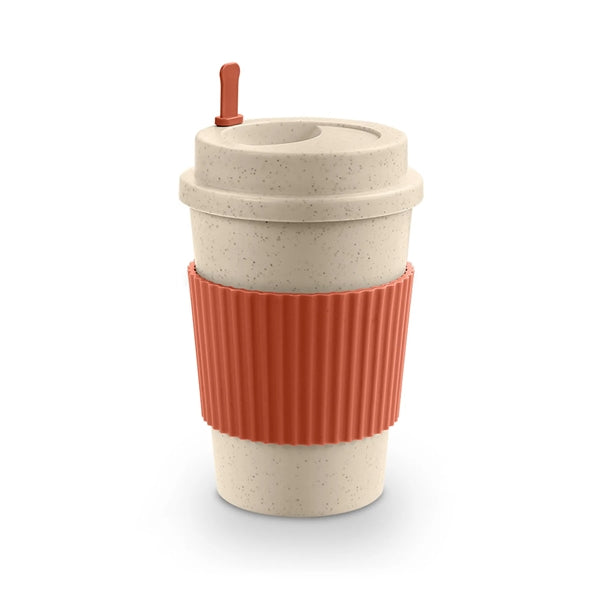 12oz. Wheat Travel Coffee Mug w/ Lid