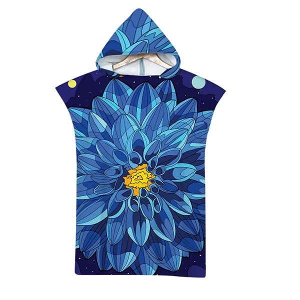Quick Dry Pool Swim Beach Towel with Hood Changing Bath Robe