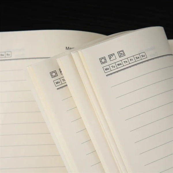 A5 Leather Notebook With Pen