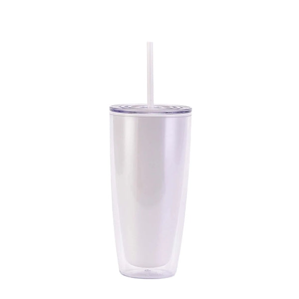25OZ Double Wall Plastic Tumbler With Lid