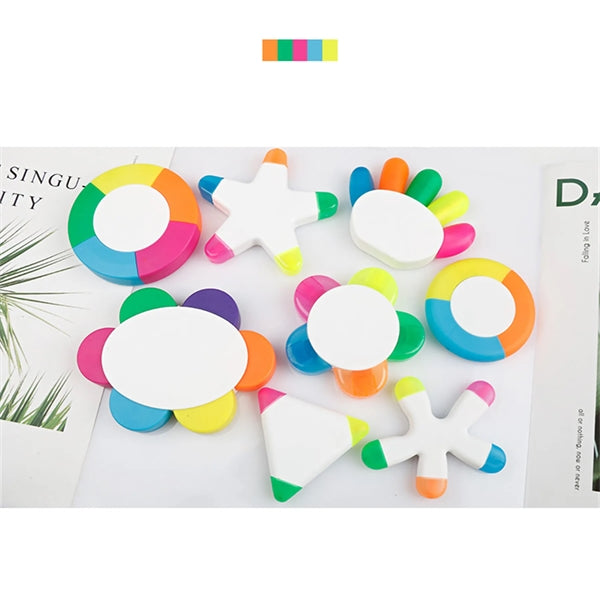 5 in 1 Petals Highlighters Colored Pen