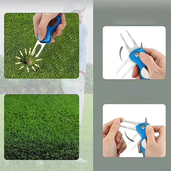 Stainless Steel Foldable Golf Divot Tool