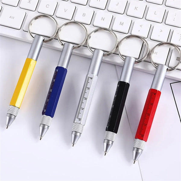 Multifunctional Metal Tool Pen With keychain