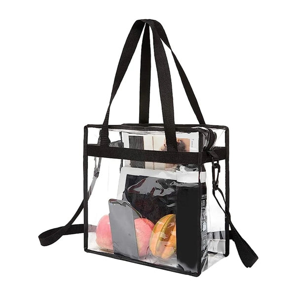 Clear Tote Bag with Zipper