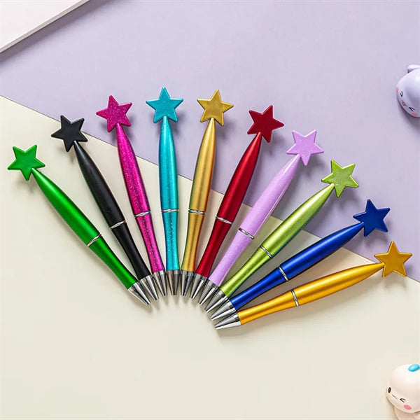 Creative Star Shape Retractable Twist Open Ballpoint Pen