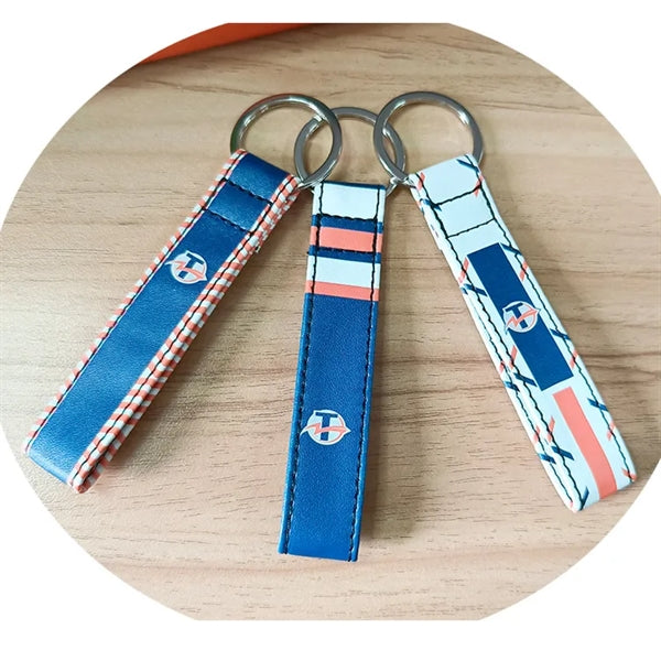 Full Color Wrap Christian Leather keychain Church Gifts