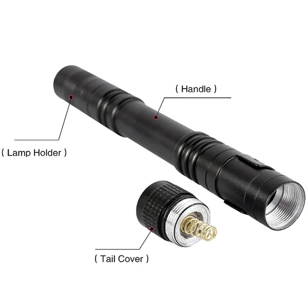 Mini Led Handheld Flashlight Pen with Clip