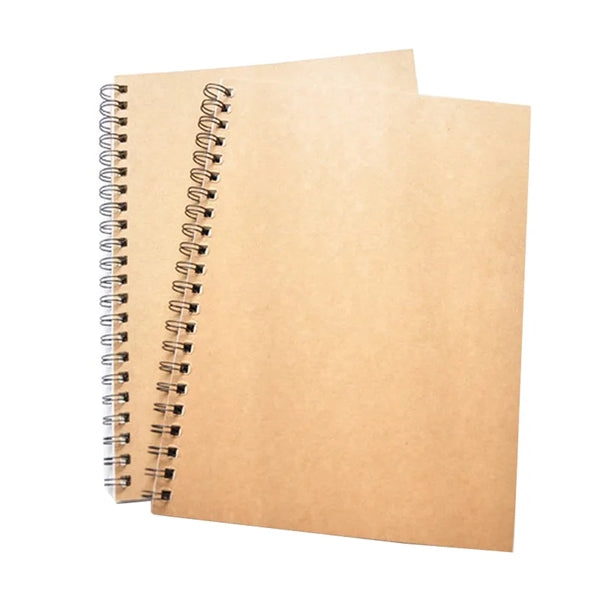 Sketchbook/Sketchpad with Spiral Bound Hard Kraft Cover