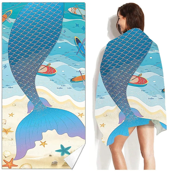 Lightweight Full Color Beach Towel