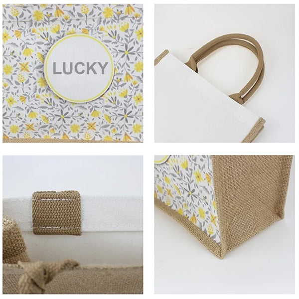 Cotton linen eco-friendly tote bag
