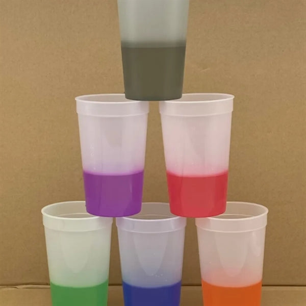 16 Oz Color Changing Gradient Stadium Cup
