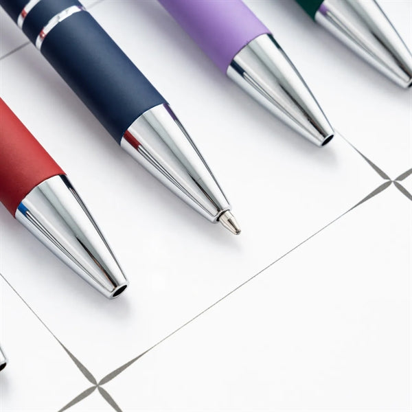 Aluminum Retractable Ballpoint Pen with Stylus