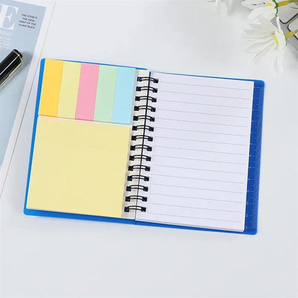 Mini Spiral Notebook With Pen Scale Sticky Notes Page Marker