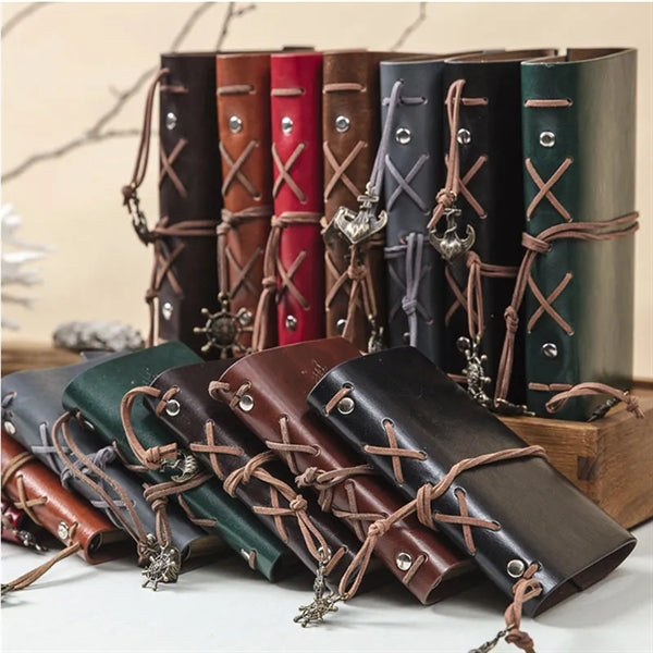 A7 Size Retro Pirate Loose Leaf Refillable Steno Notebook