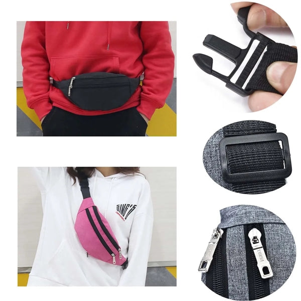 Hipster Sports Running Polyester Waist Belt Fanny Pack