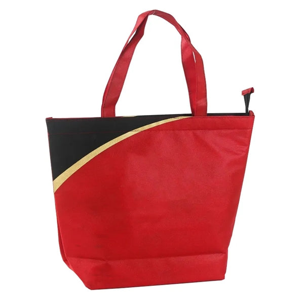 Non-Woven Insulated Lunch Zipper Tote Bag
