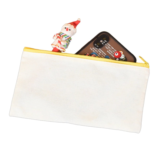 Full Color Multipurpose Canvas Zippered Pencil Case