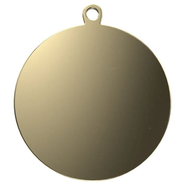 1 1/2" Express Brass Medal in Gold