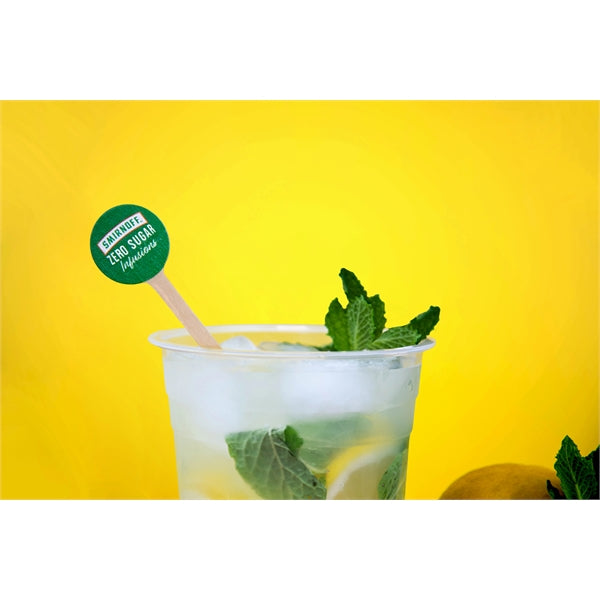 6" Round Wood Drink Stirrer