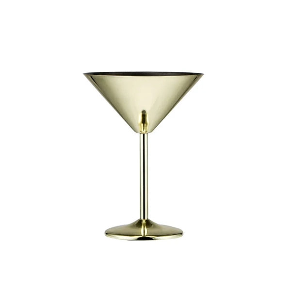 Stainless Steel Martini Cocktail Glasses