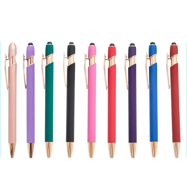 Clickable Aluminum Barrel Ballpoint Pen w/ Custom Imprint