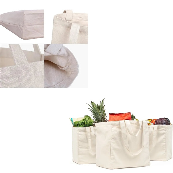 10 oz. Natural Cotton Canvas Tote Bag w/ Custom Imprint
