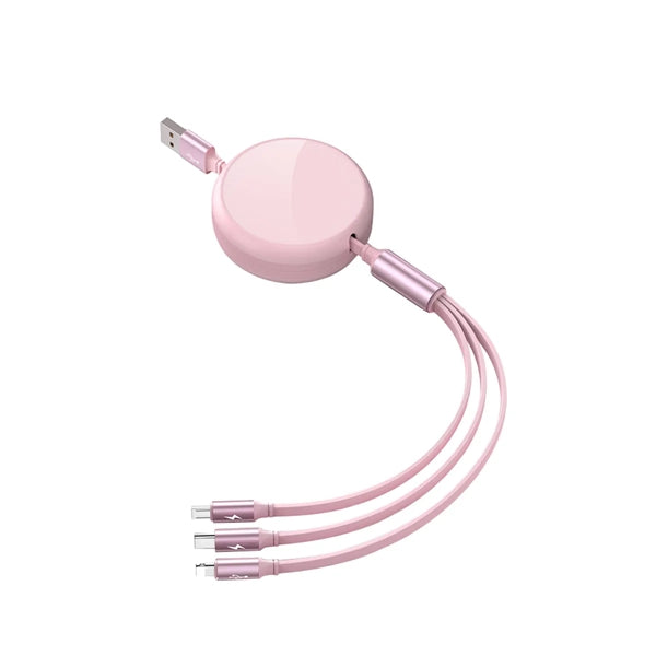 3 In 1 Retractable Charge Cables