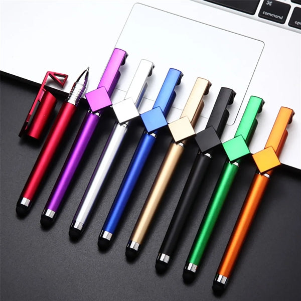 Multipurpose Soft Touch Pen with Cell Phone Holder