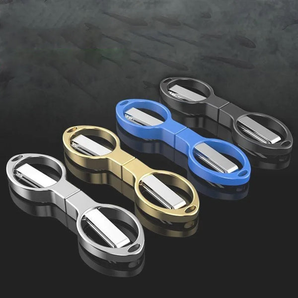 Safe Portable Folding Mini Scissor Anti Rust Keychain Cutter