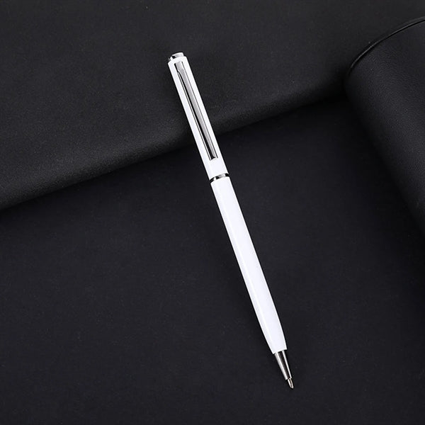 Metal Twist Slim Ballpoint Pen