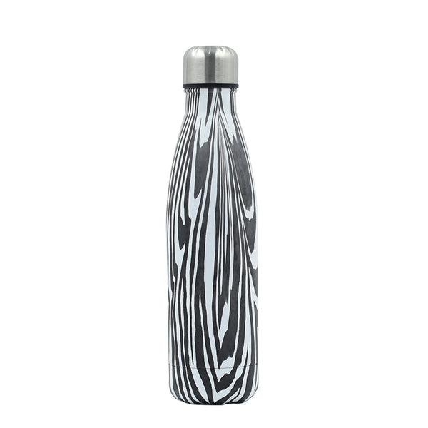 Wood Grain Bowling Ball Shaped Stainless Steel Insulated Cup