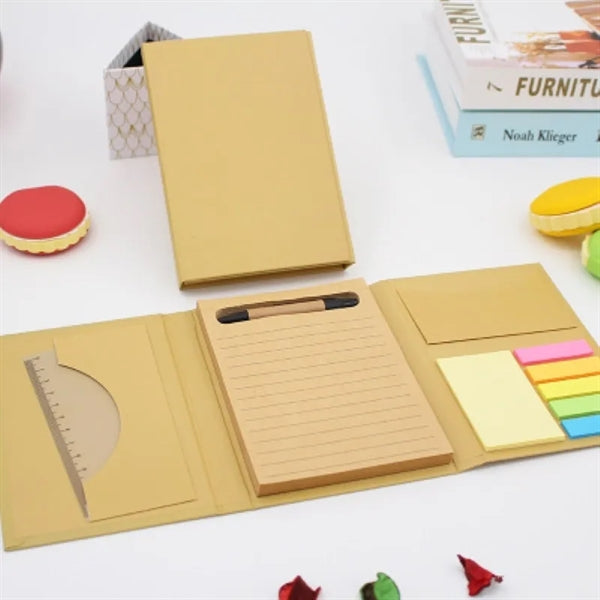Kraft Paper Notes Combination Notebook Set with Pen