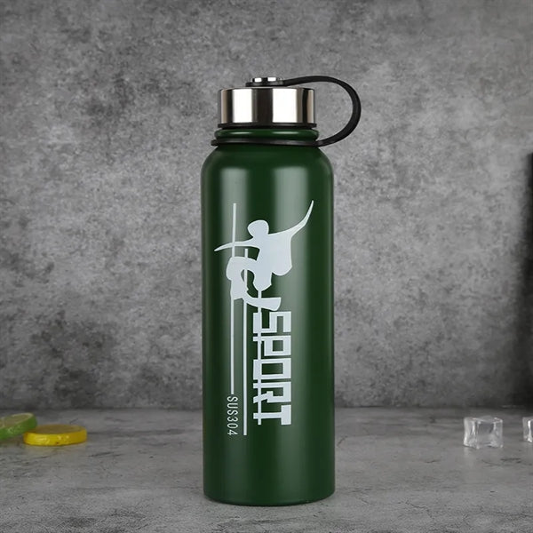 34 oz. BPA free Stainless Steel Canteen Sports Water Bottles