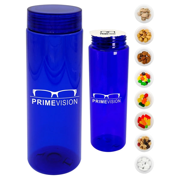 Clear View 24 Oz. Colorful Snack Bottle