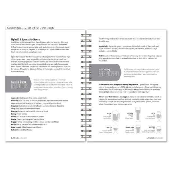 Taster Journals - Classic Lager Logger