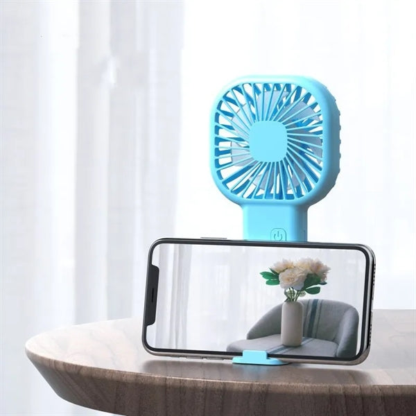 Portable Charge Handheld 3 Speeds Adjustable Fan with Base