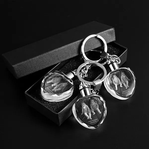 Crystal Heart Shaped Keychain