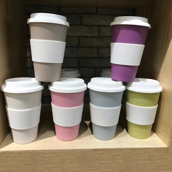 Eco-Friendly 15 oz Bamboo Fiber Tumbler