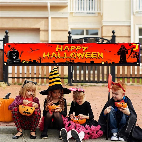 Durable Outdoor Halloween Vinyl Banner