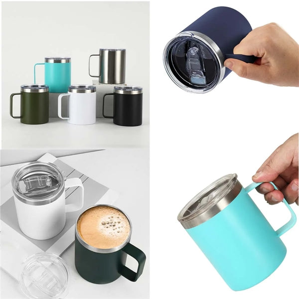 12oz Vacuum Insulated Stainless Steel Coffee Mug w/ Handle