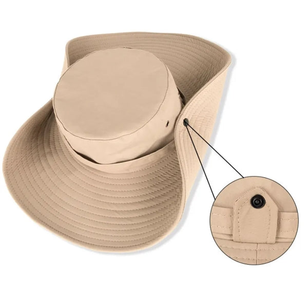 Wide Brim UV Protection Sun Bucket Hat