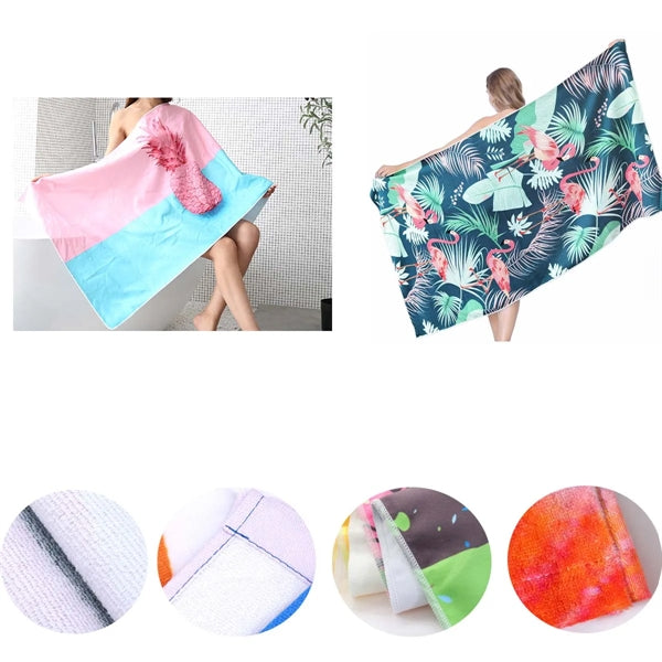 Eco-friendly Custom Cotton Beach Towel (30"x 60")