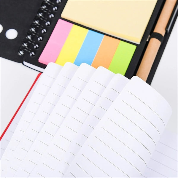 Spiral Sticky Notes Notebook with Pen