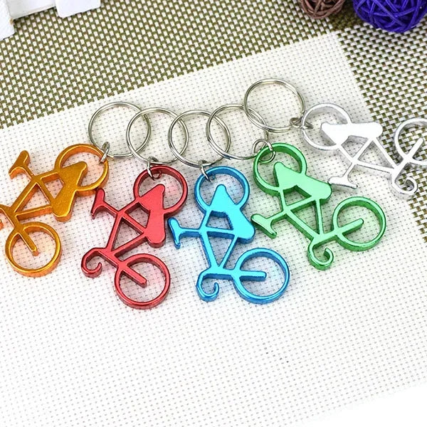 Bicycle Shape Bottle Opener Keychains