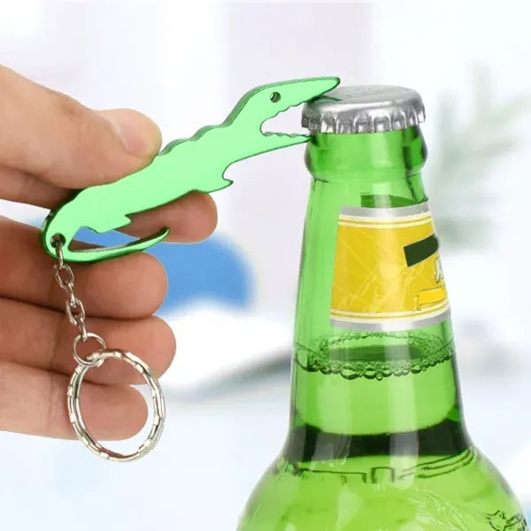Alligator Shaped Bottle Opener Keychain