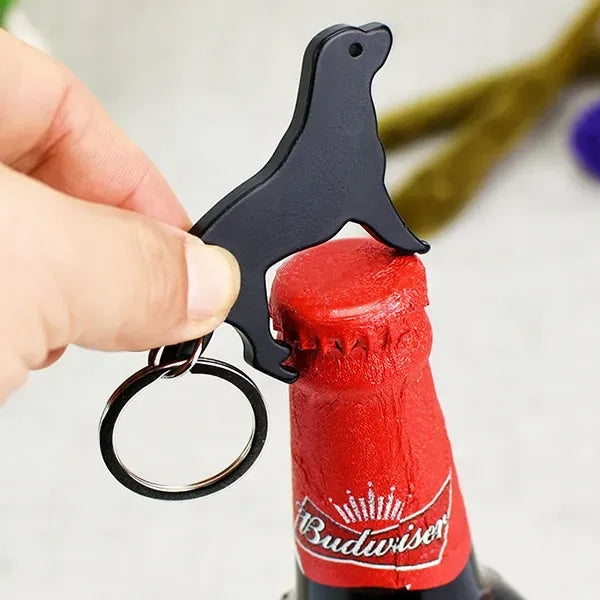 Dog Shape Bottle Opener Keychains