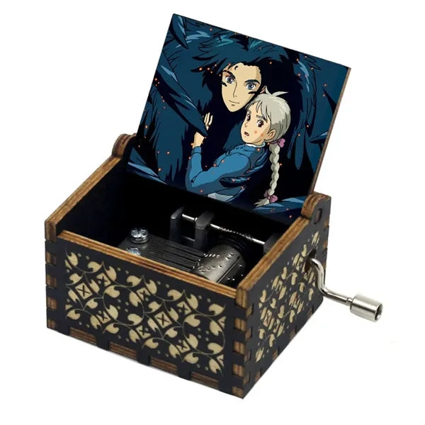 Wood Hand Crank Music Box