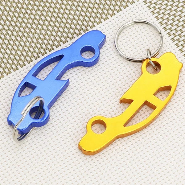 Car Shaped bottle opener keyring